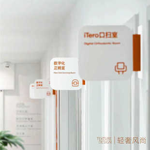 简约现代门牌诊室门牌号咨询室标识牌双面可视内容教室侧挂牌定制