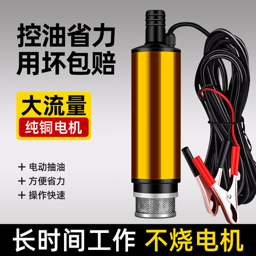 抽油泵12V24v通用抽水泵电动小型