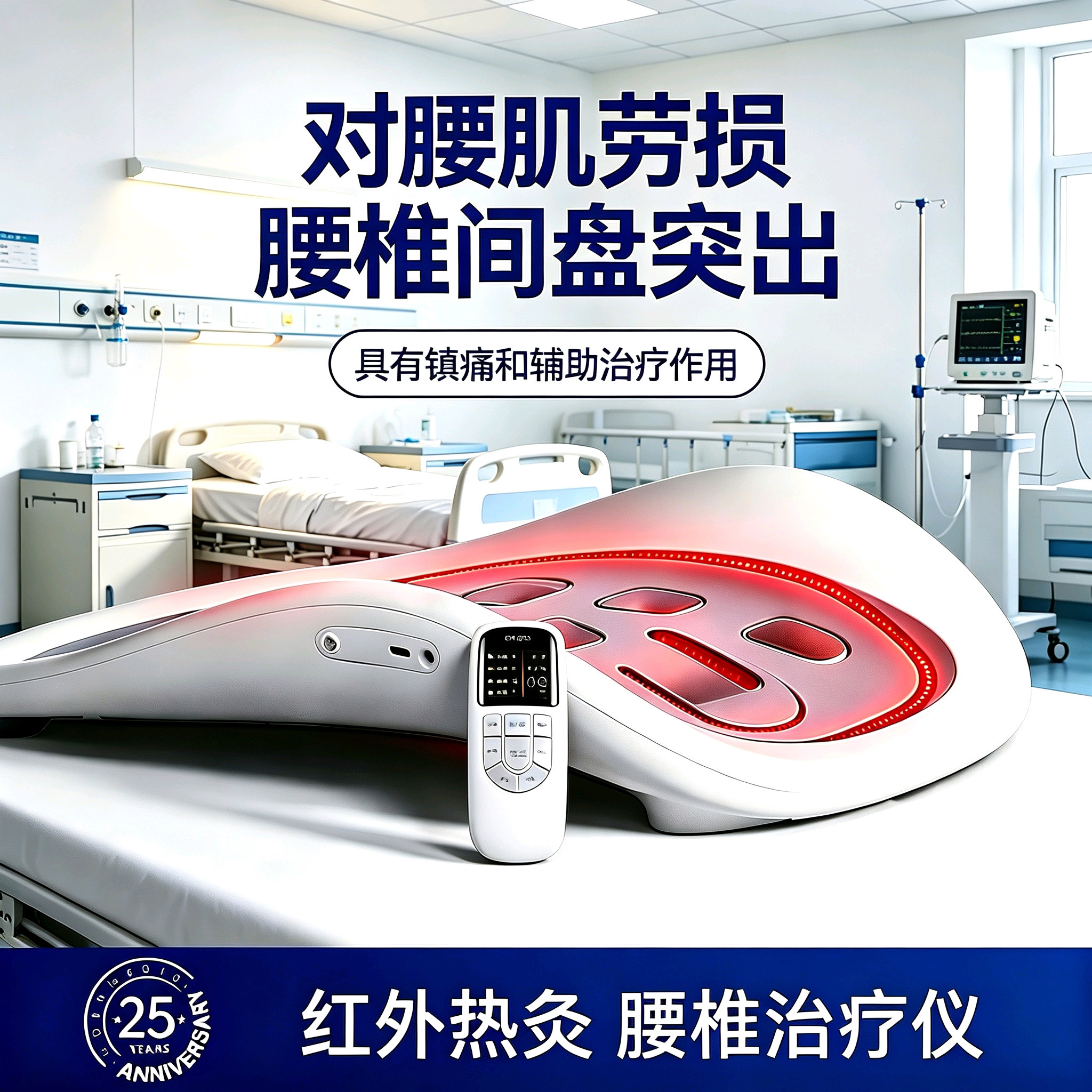 腰椎间盘突出治疗器牵引腰肌劳损理疗仪腰部腰疼舒缓按摩护腰神器