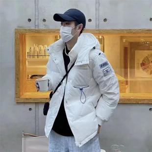 瑕疵款！外贸 库存 男女情侣款连帽宽松 羽绒服