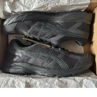 4黑色反光白银透气轻便网面运动跑步鞋 ASICS亚瑟士GEL CONTEND