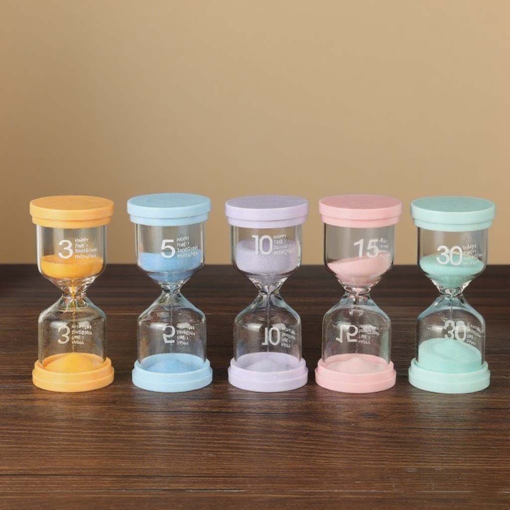摆件计时器时间流沙沙漏礼品刷牙创意计时玻璃马卡龙滴漏管理滴漏