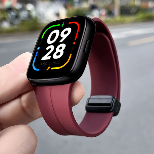 适用红米watch硅胶折叠磁吸表带