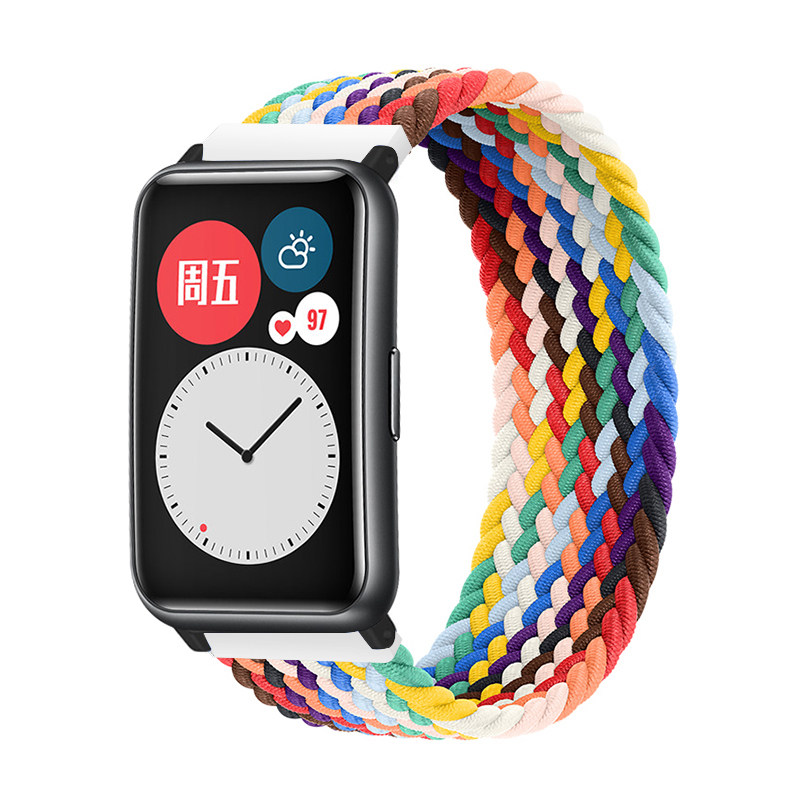 COMPATIBLE HUAWEI WATCH FIT3 2 ELASTIC SINGLE LOOP KNIT REPLACEMENT BREATHABLE BRACELET NEW ELEGANT VITALITY BAND