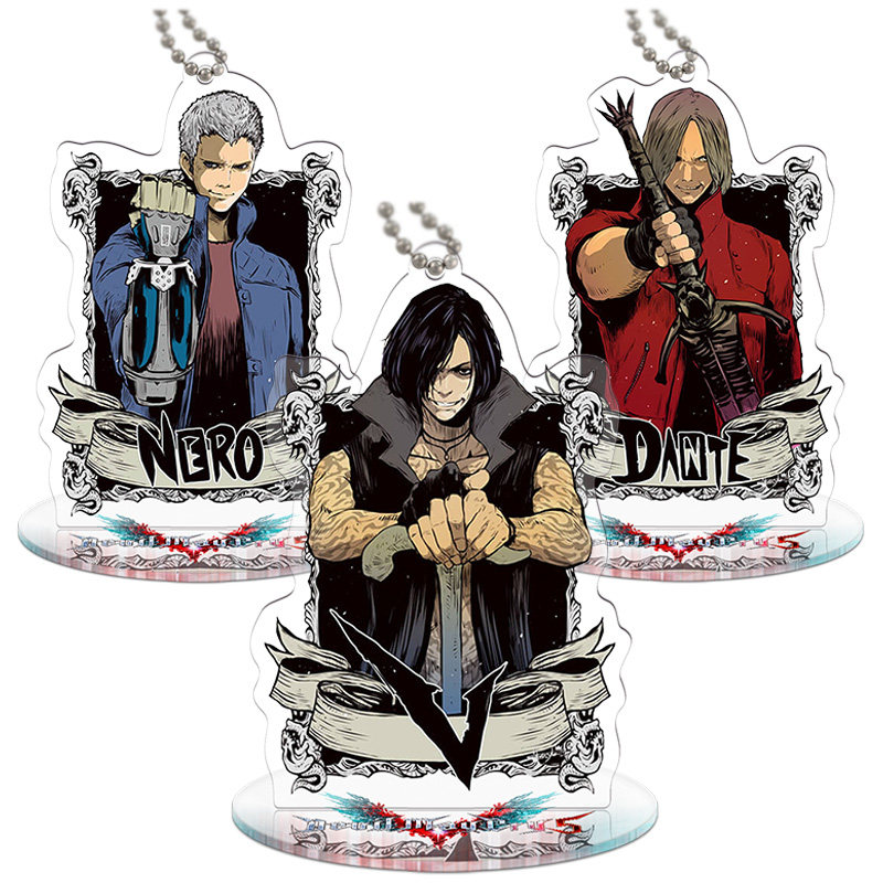 Q版V维吉尔但丁尼禄Nero鬼泣5翠西DMC5游戏周边小立牌钥匙扣挂件