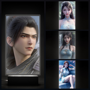 国漫同人斗破萧炎美杜莎苍穹动漫周边谷子榉木小夜灯生日礼物品