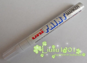 三菱油漆笔 PX-20白色打点笔UNI PAINT MARKER 进口白漆笔