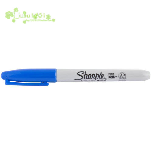 Sharpie 30003 Blue Fine Point Permanent Marker油性奇异记号笔