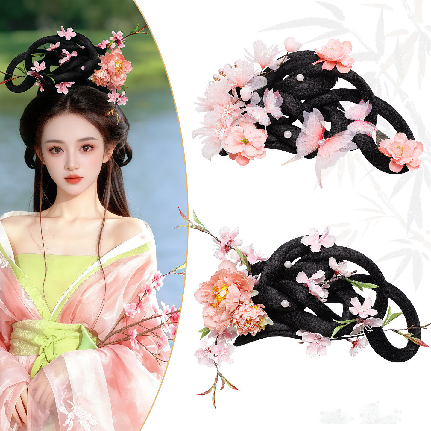 少女十二花神COS汉服发包套装