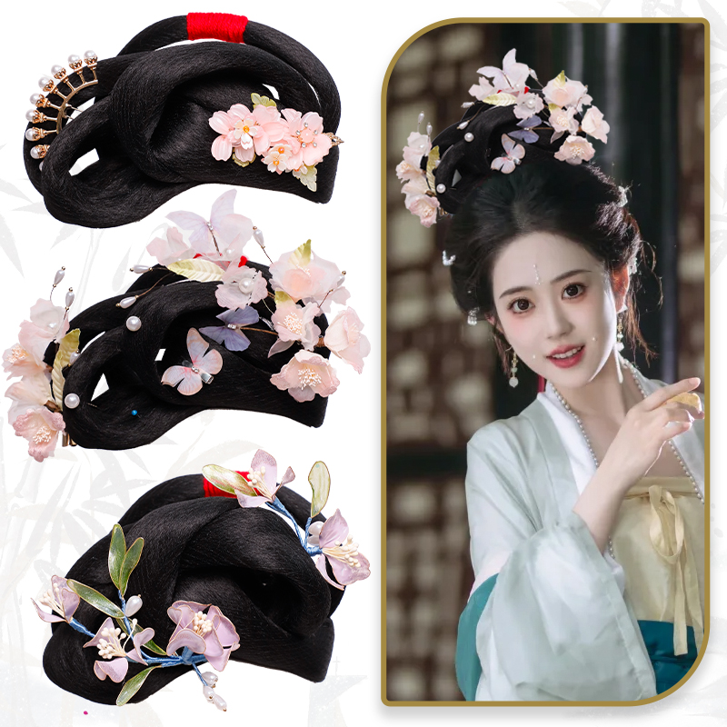 宋制古风假发一体式发包