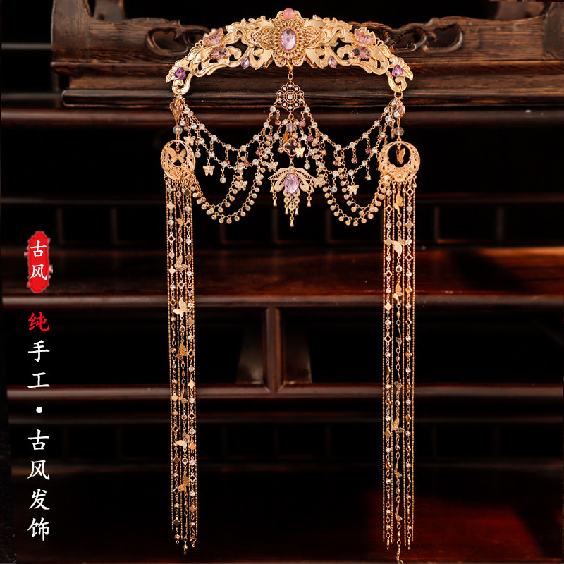 异域风情发冠眉心坠仙气