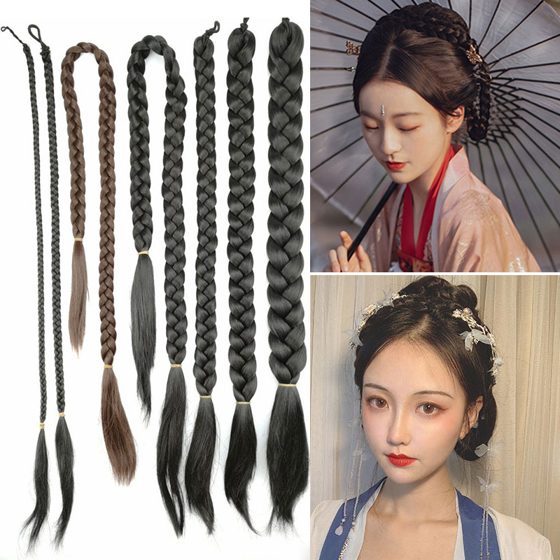 假发辫子麻花长辫 古装影楼新娘秀禾造型长辫子民国辫子跳舞辫子
