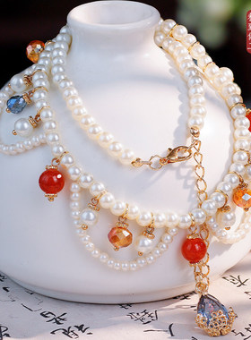 古风复古手工项链璎珞