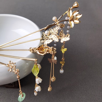 合金步摇古风高级感步摇簪子简约