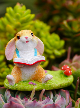 可爱兔子手机支架装饰摆件