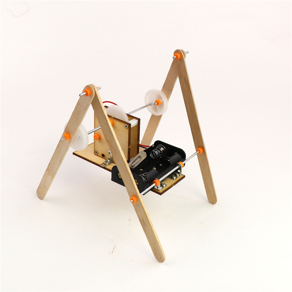 电动四足螳螂机器人学生手工diy益智拼装 科技小制作科学制作材料