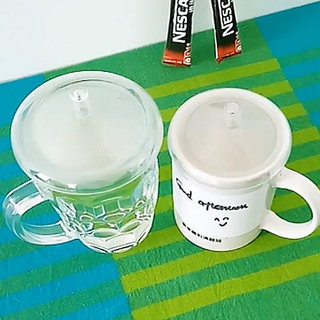 塑料杯盖通用直径陶瓷杯透明马克杯盖子杯子盖水杯盖茶杯盖子单卖