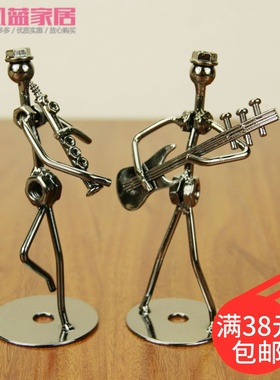 圣诞节铁丝男孩乐队义乌家居摆设