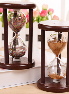 复古风刷牙泡茶学生情侣办公沙漏