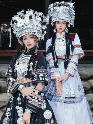 苗家印象2023刺绣阿卯苗族服装新