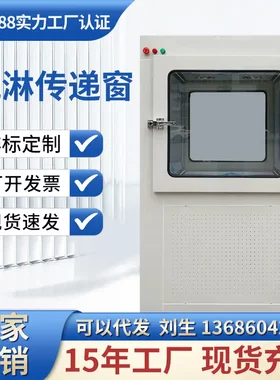 不锈钢风淋传递窗机械互锁无尘车间传递柜实验室电子自净传递箱
