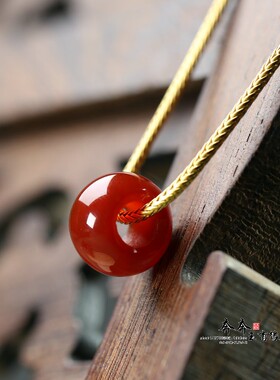 天然原矿红玛瑙苹果珠13*9mm孔5mm路路通算盘珠DIY手链吊坠A132