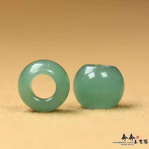 天然东陵玉桶珠隔珠手链项链吊坠
