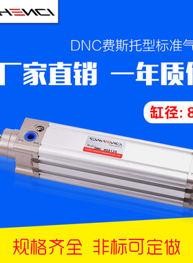 DNC标准气缸Festo费斯托型缸径80行程100200300亚德客型SE带缓冲