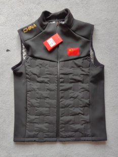 冬季加绒轻薄马甲保暖男女体育训练户外跑步坎肩运动团队定制印字