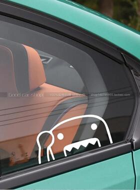 包邮多魔君domo JDM个性趣味玻璃窗户车身汽车贴纸