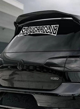 【JDM车贴】SLOW CAR CLUB创意个性汽车贴纸防水耐高温车尾贴包邮