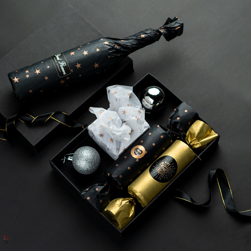 礼物鲜花红酒可乐礼物纸纸寿千年礼品包装纸黑色雪梨纸大尺寸中秋节