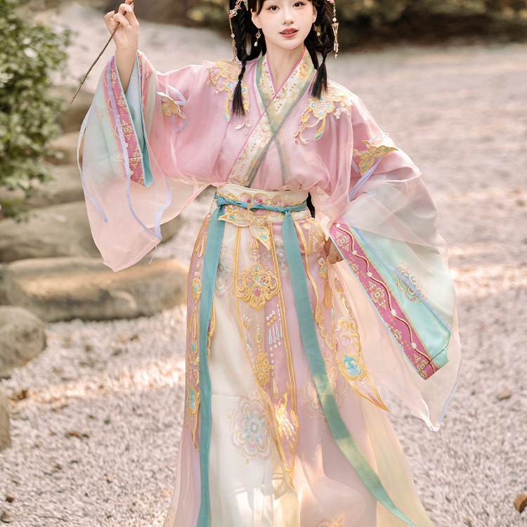 原创《繁花》魏晋风汉服