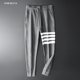 THOM日本代工卫裤 潮 基础纯棉针织条纹男女运动休闲裤 TB裤 子经典