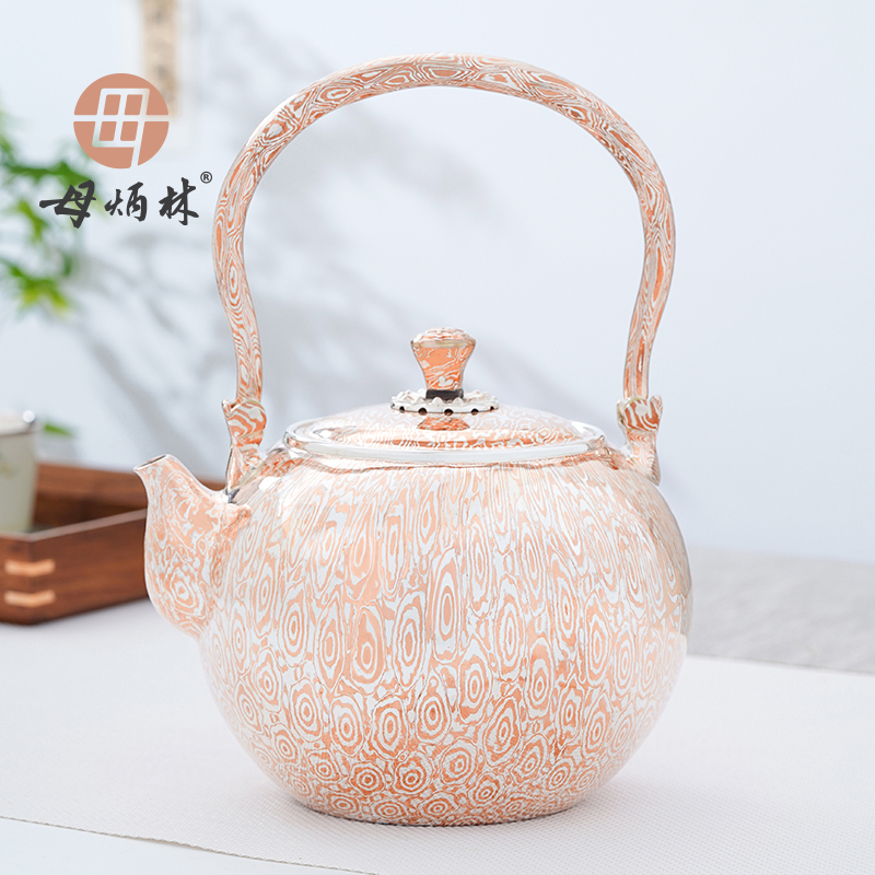 母炳林木纹金银壶锦木烧水壶手工一张打足银999纯银高端茶壶茶具|ruв категории посуда, чайный сервиз, чайник - от Buy2taobao.com для оказания профессиональной услуги покупки агента Taobao
