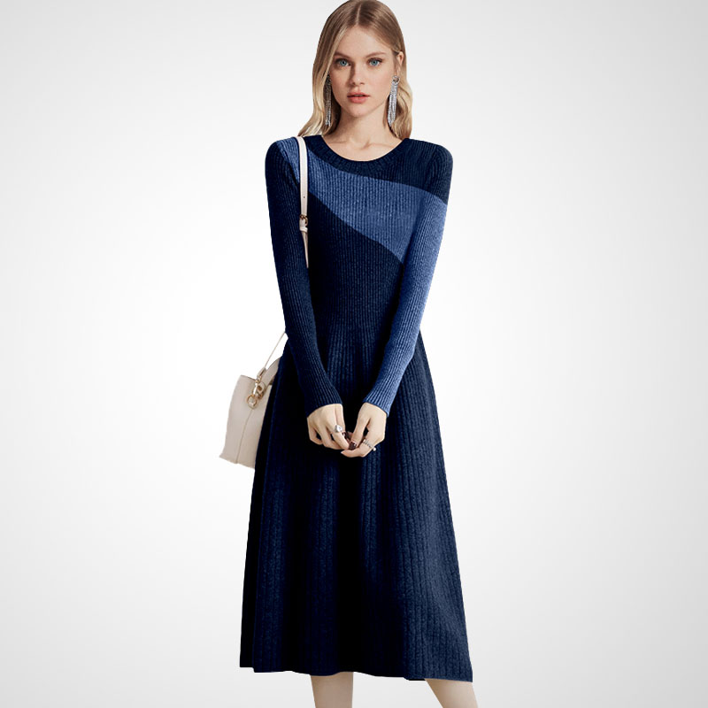 套头连衣裙修身时尚气质