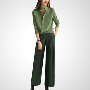 法式优雅时尚秋冬装穿搭一整套2025新款女高级感毛衣裤子两件套装