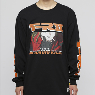 长袖 套头衫 圆领宽西瓜籽袜时空当接龙操 2019新款 fr2卫衣男女同款