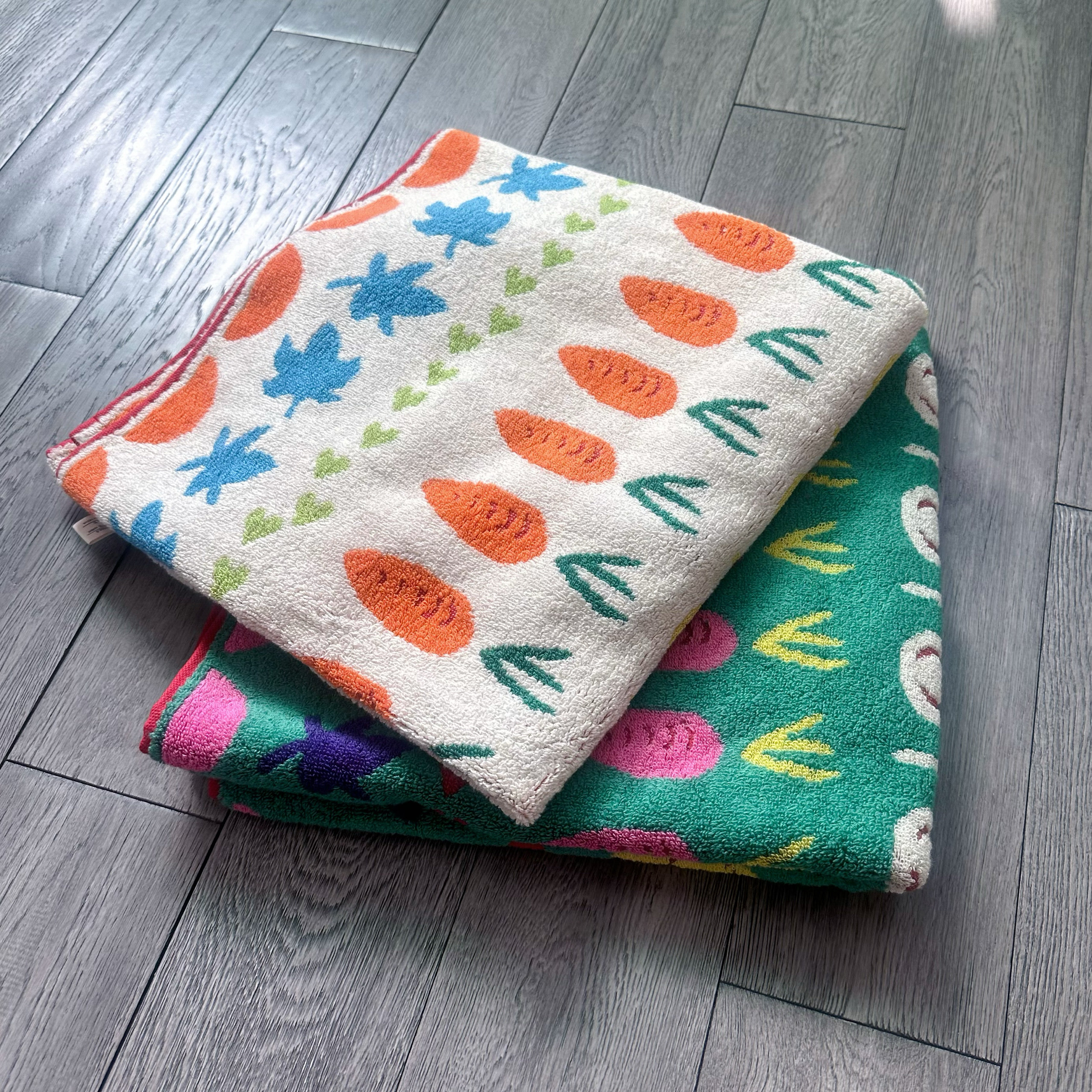 加厚纯棉胡萝卜蔬菜大浴巾柔软吸水加大男女洗澡大浴巾70*140cm