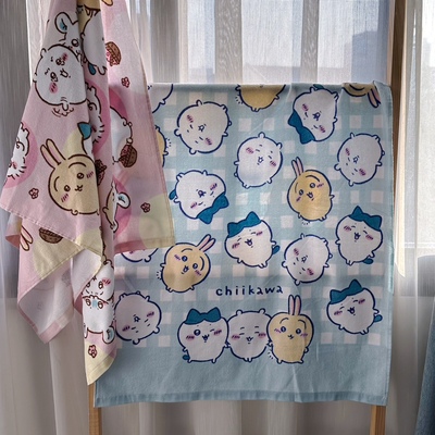 CHIIKAWA纯棉浴巾吸水柔软可爱吉伊卡哇 儿童浴巾日单 微瑕