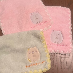 角落生物小方巾很软 20cm 珊瑚绒可爱手帕擦手巾20