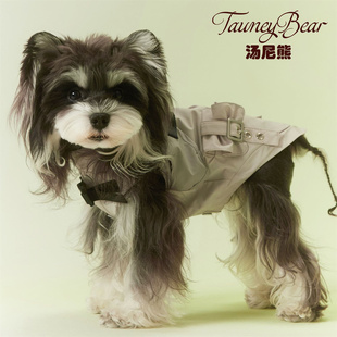 汤尼熊宠物衣服春夏款小狗狗工装马甲雪纳瑞泰迪比熊腊肠柴犬猫咪