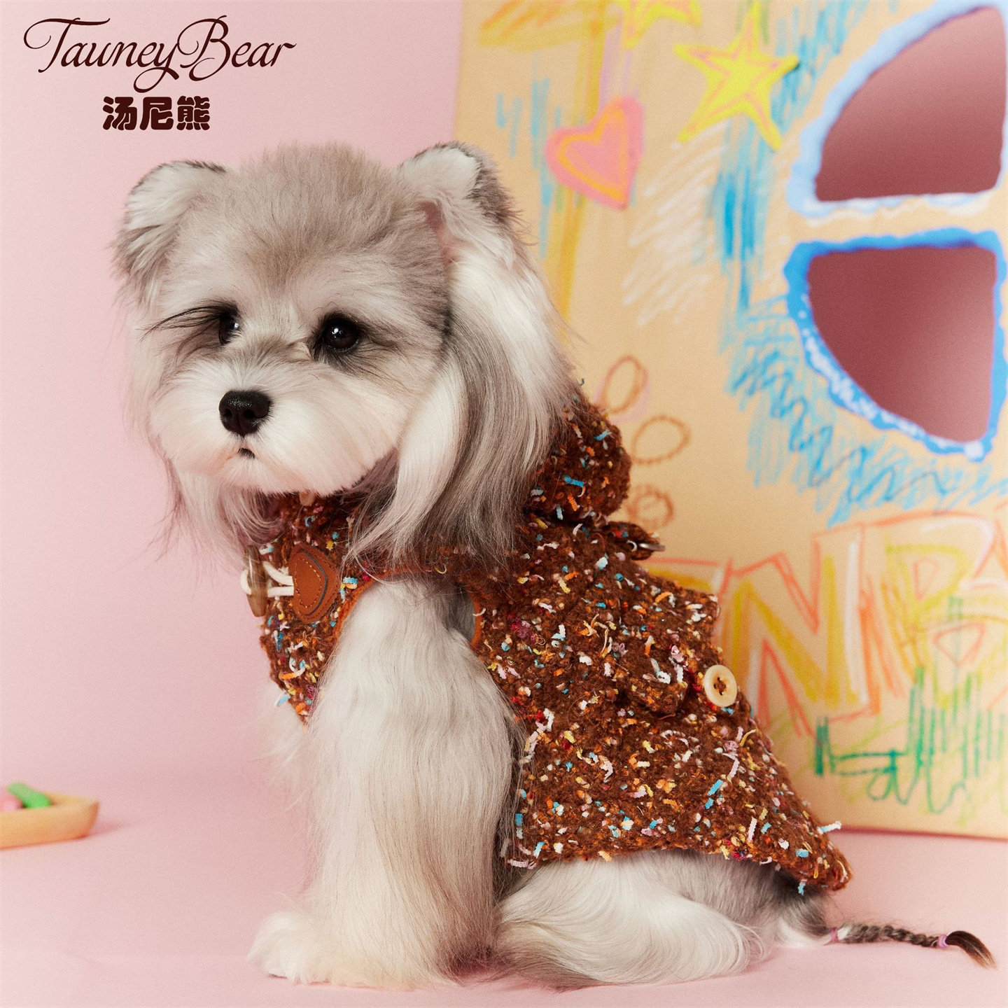 汤尼熊宠物衣服秋冬款小狗狗雪纳瑞泰迪比熊柯基柴犬无袖马甲外套