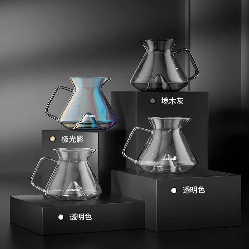 MHW-3BOMBER轰炸机山丘手冲咖啡分享壶 带刻度玻璃滴漏咖啡壶器具