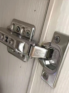 合页衣橱半盖衣柜液压五金柜门阻尼中弯直弯缓冲弹簧飞机铰链折叠