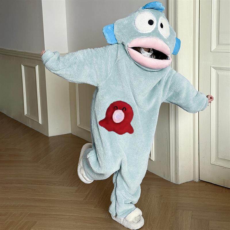 丑鱼儿童可爱滑稽连体睡衣亲子法兰绒秋冬加厚珊瑚绒卡通家装,童装/婴儿装/亲子装,家居服连体衣,淘宝优惠券,粉丝福利购,淘宝优惠卷