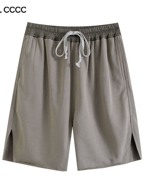 CTRL CCCC休闲短裤RO风格短裤针织品质纯棉休闲潮牌美式5分裤