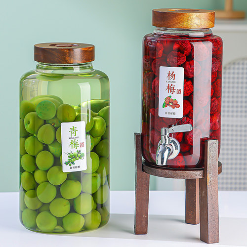 泡酒玻璃瓶带龙头高硼硅葡萄杨梅