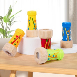 奥尔夫雨声器响筒模拟雨声筒早教乐器沙漏响筒彩虹棒亲子玩具教具