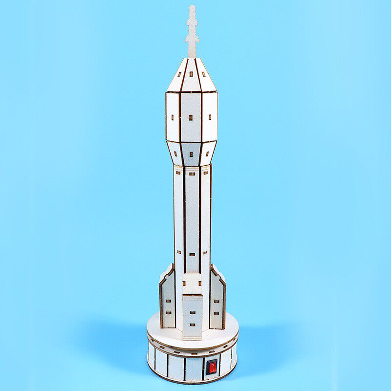 阿波罗土星五号长征火箭模型制作纸立体拼图人造卫星航天手工拼装